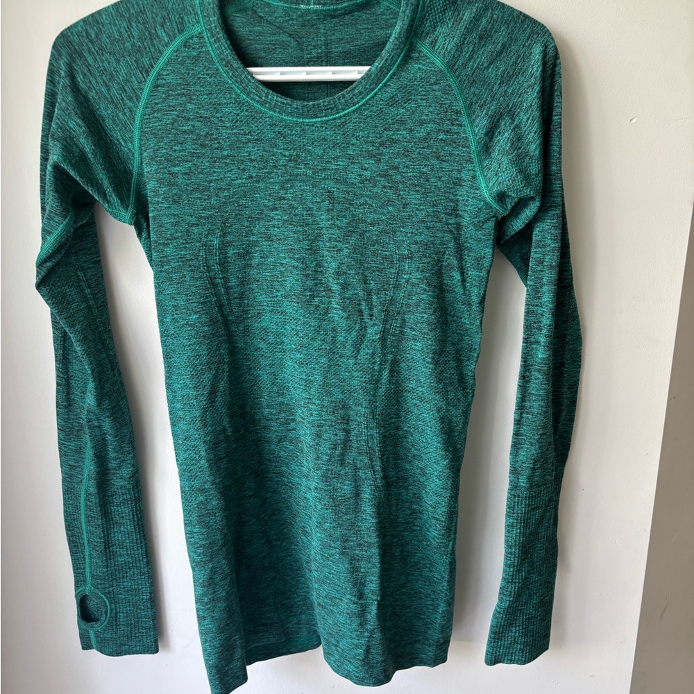 lululemon athletica Green Long Sleeve Top